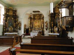 baroque interior in st george's church