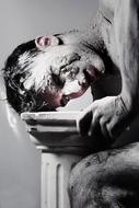 Man Statue grey