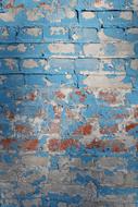 Brick Blue Wall Background