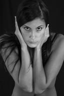 Woman overview Black And White Portrait