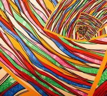 Yellow Red striped Texture