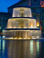 Fountain Kurhaus light night