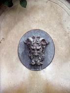 old Sculpture Face Fountain