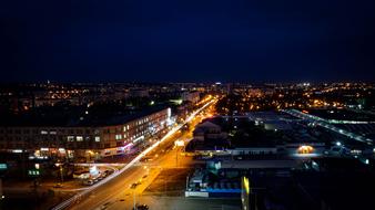 panoramic view of the night Kharkiv