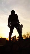 Silhouette with Guitar