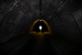 tunnel overlooking the exit