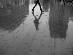 Person Road rain