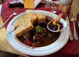 tasty dish with sauce