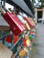 colored fence locks