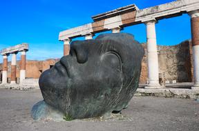 Vintage Man face statue