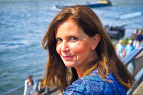 Pretty Woman Model on pier