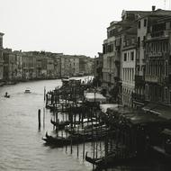 Venice Italy City black and white