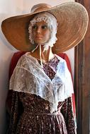 Old Costumed woman mannequin