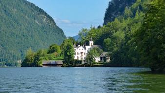 Obertraun Austria forest and river