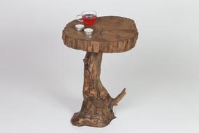 tea table as a piece of wood