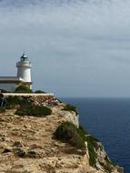 high beacon in the rocks