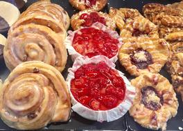 sweet baked goods with gravy