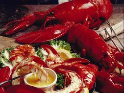 lobsters with lemon