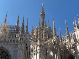 Milan Dom Architecture blue sky