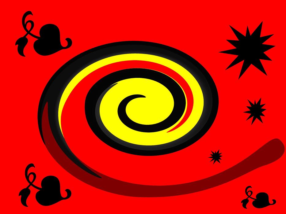 spiral abstract background pattern red yellow