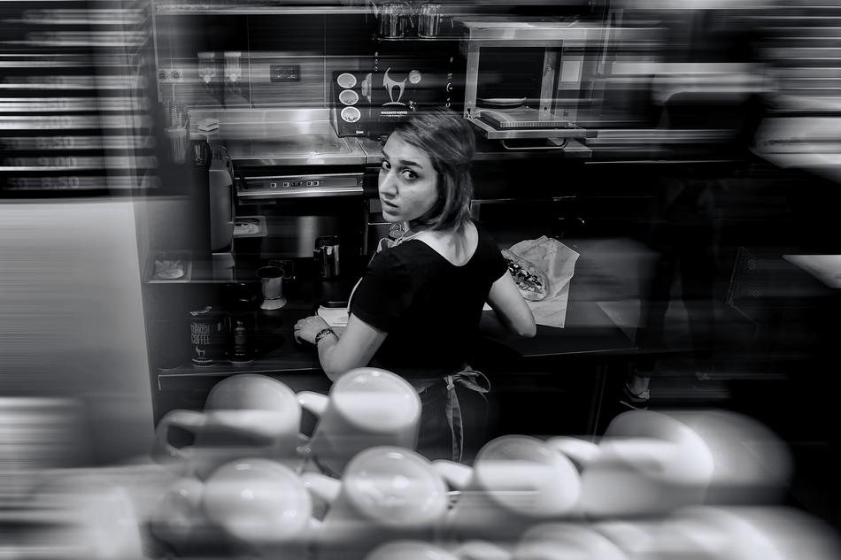 cute girl in the kitchen