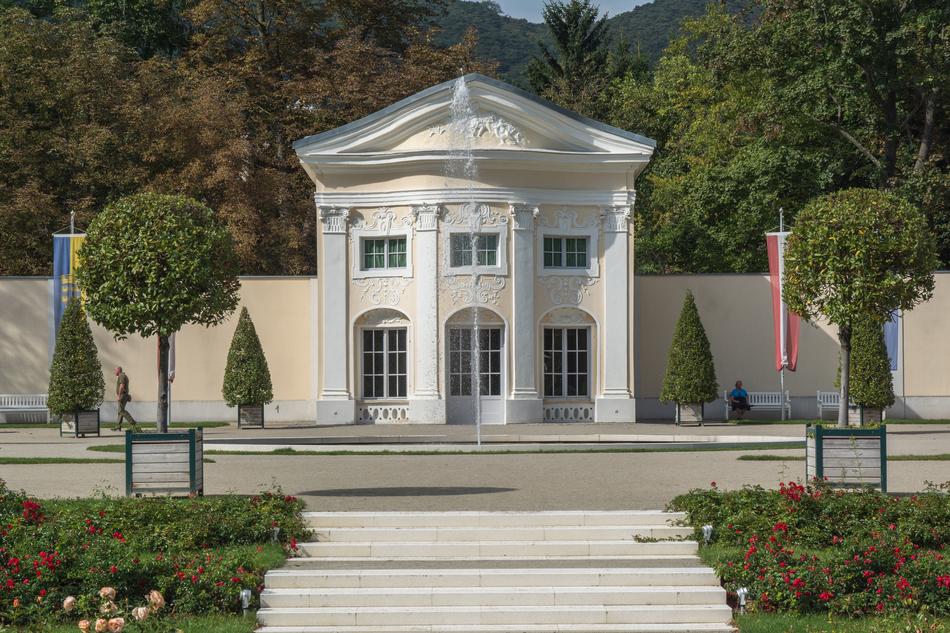 garden in the courtyard of the villa