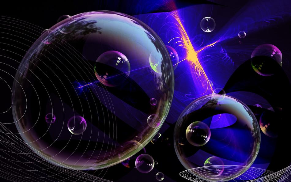 space bubble background