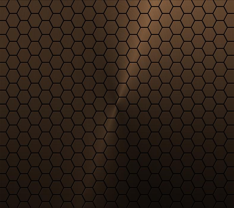 Copper Honeycomb Background