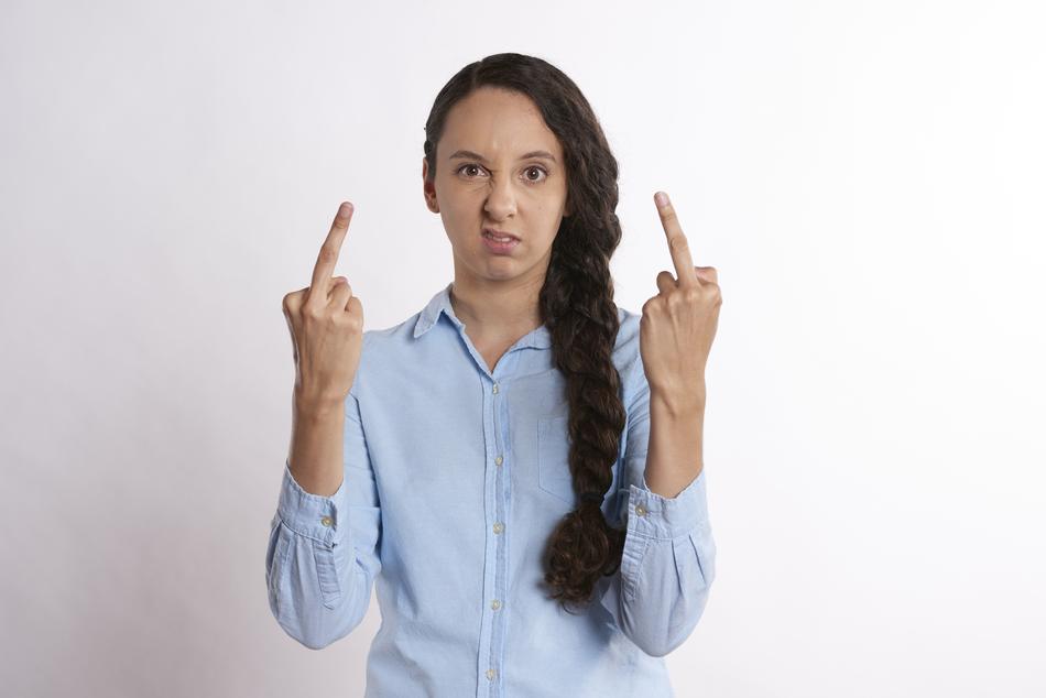 Upset Woman Person Middle