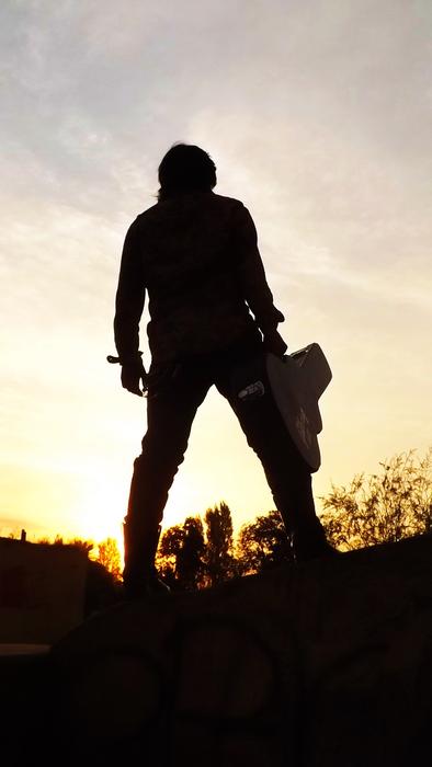 Silhouette with Guitar