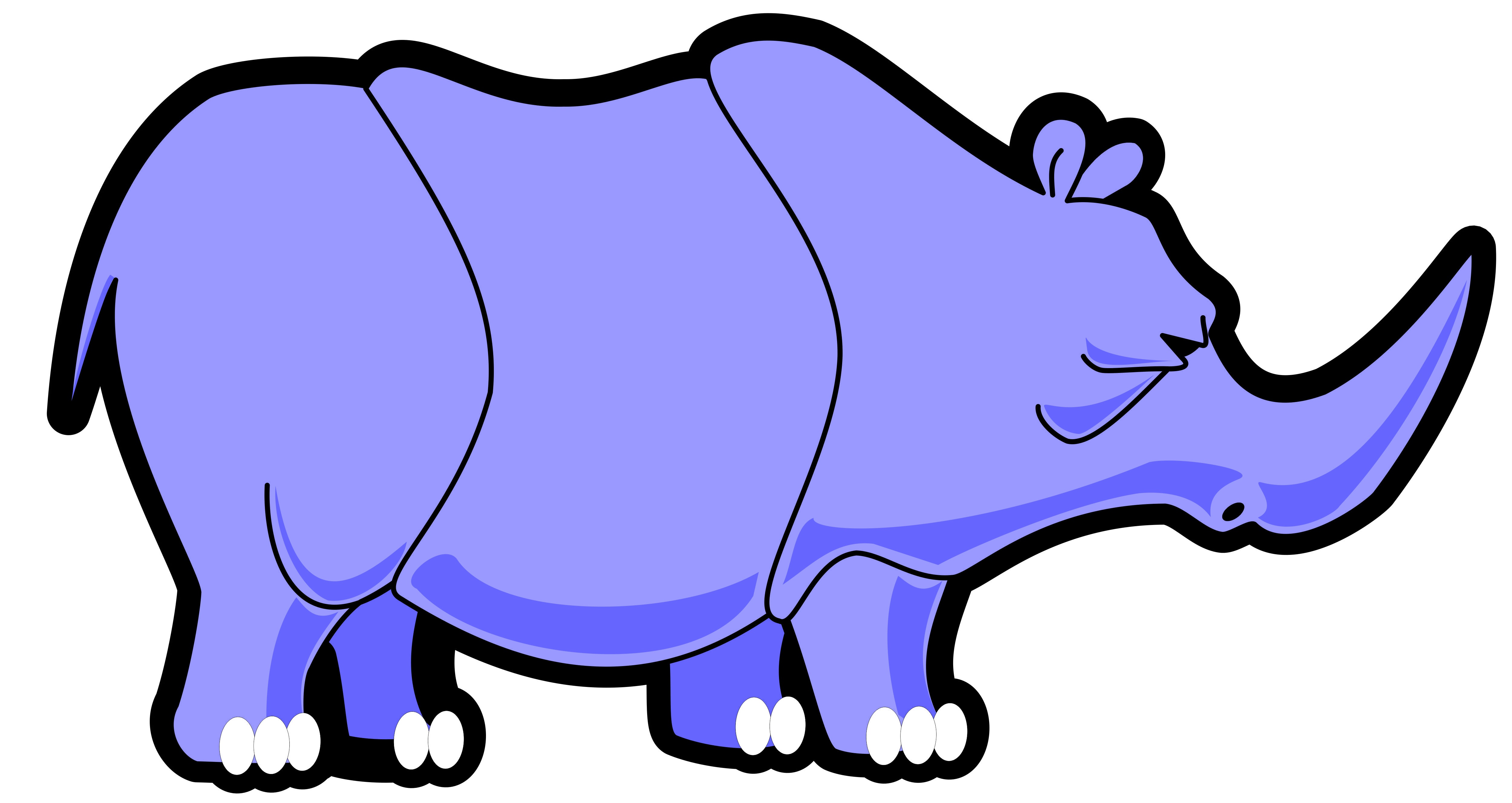 Фиолетовый носорог