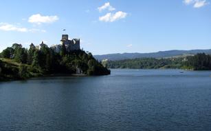 beautiful castle on a rock