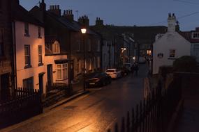 Staithes Night Street