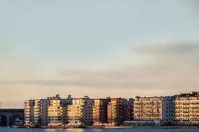 houses near the river in Stockholm