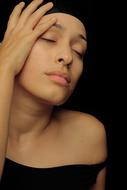 Model Young Woman Composition