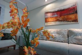 Apartment Decoration orange flowers