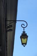 street old yellow lamp