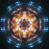 fractal, light pattern, abstract drawing