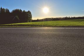 Road at Sun Solar light