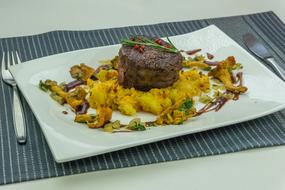 cooked meat dish