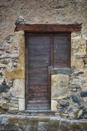 Door Old Wood stone