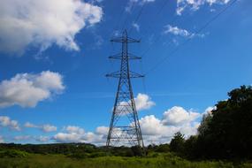 Electricity Pylon on meadow