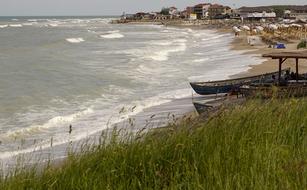 beach for holidaymakers by the sea