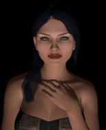 woman face head portrait
