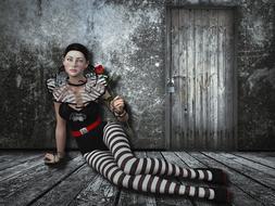 Woman Beauty Melancholic