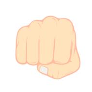 fist as a drawing