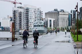 Cyclist city people