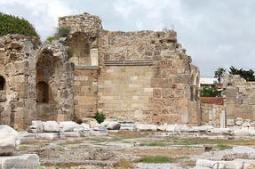 ruins on the mediterranean coast in turkey