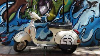 Vespa Motorbike Scooter