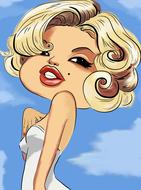 Cartoon Marilyn Monroe